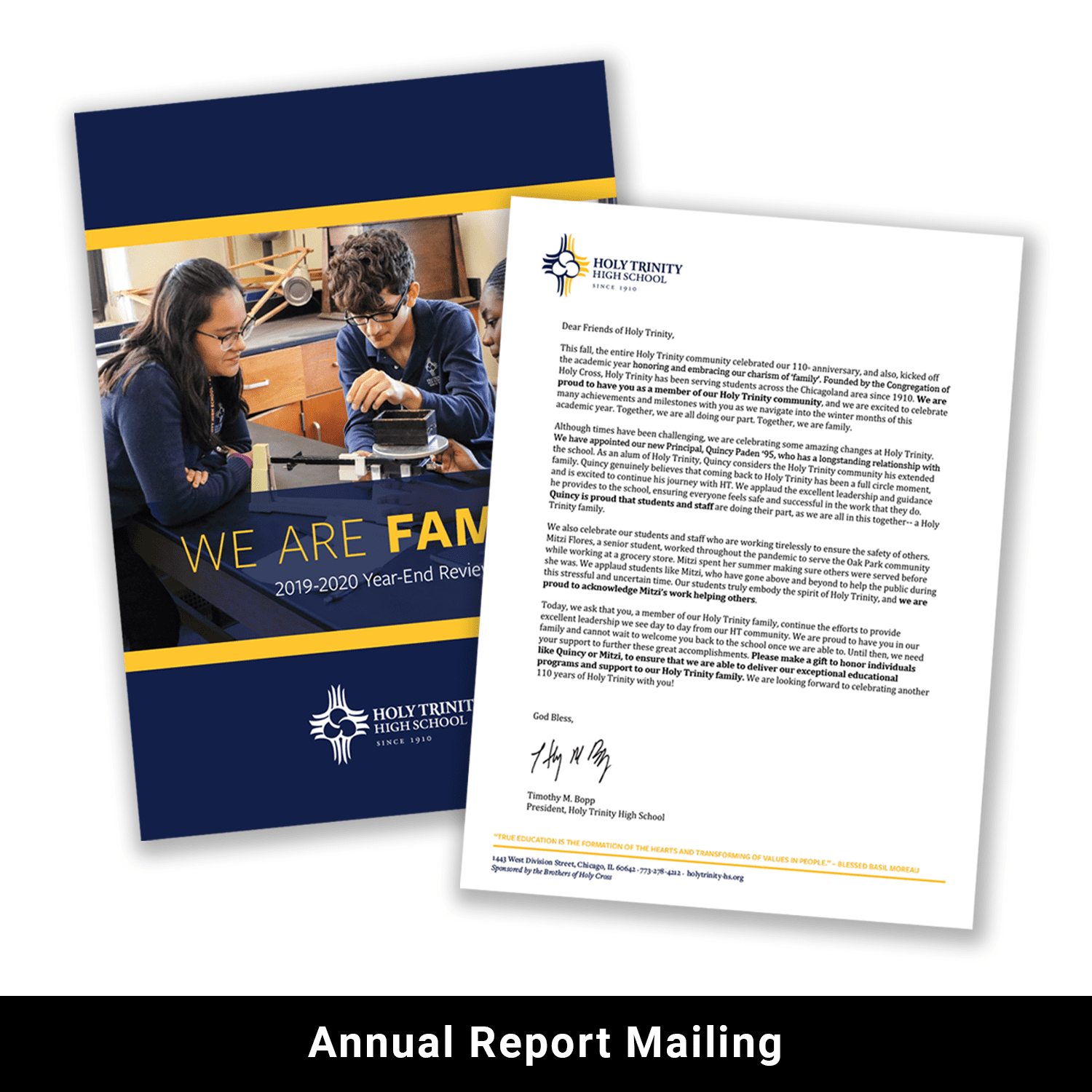 Annual report mailing example