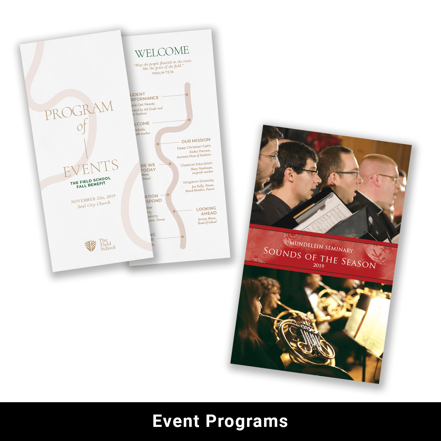 Event programs example